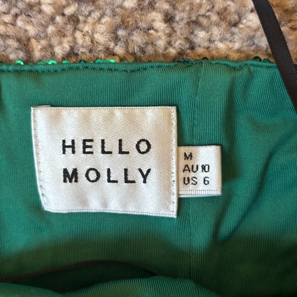 Hello Molly Sparkling Green Backless Dress - Picture 8 of 8